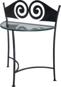 IRON – ART Noční stolek IRON-ART RONDA barva kovu: rustikální hnědá