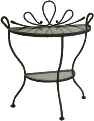 IRON - ART Noční stolek IRON-ART SIRACUSA barva kovu: rustikální hnědá