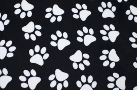 Pelíšek pro psa Purtex Dany Rozměr: 70×55 cm, Varianta: černo-bílý