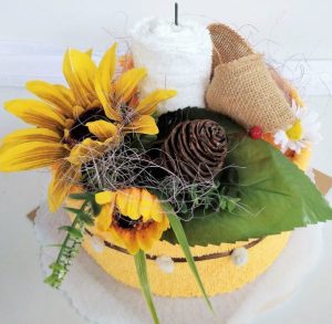 VER Textilní dort žlutá slunečnice