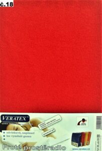 veratex Froté prostěradlo 80x200/25cm (č.18-červené)