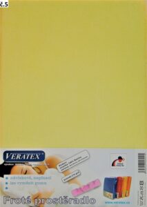 veratex Froté prostěradlo 90x200x40cm (č. 5-sv.žluté)
